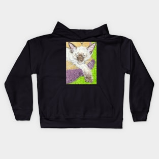 Siamese kitten Kids Hoodie